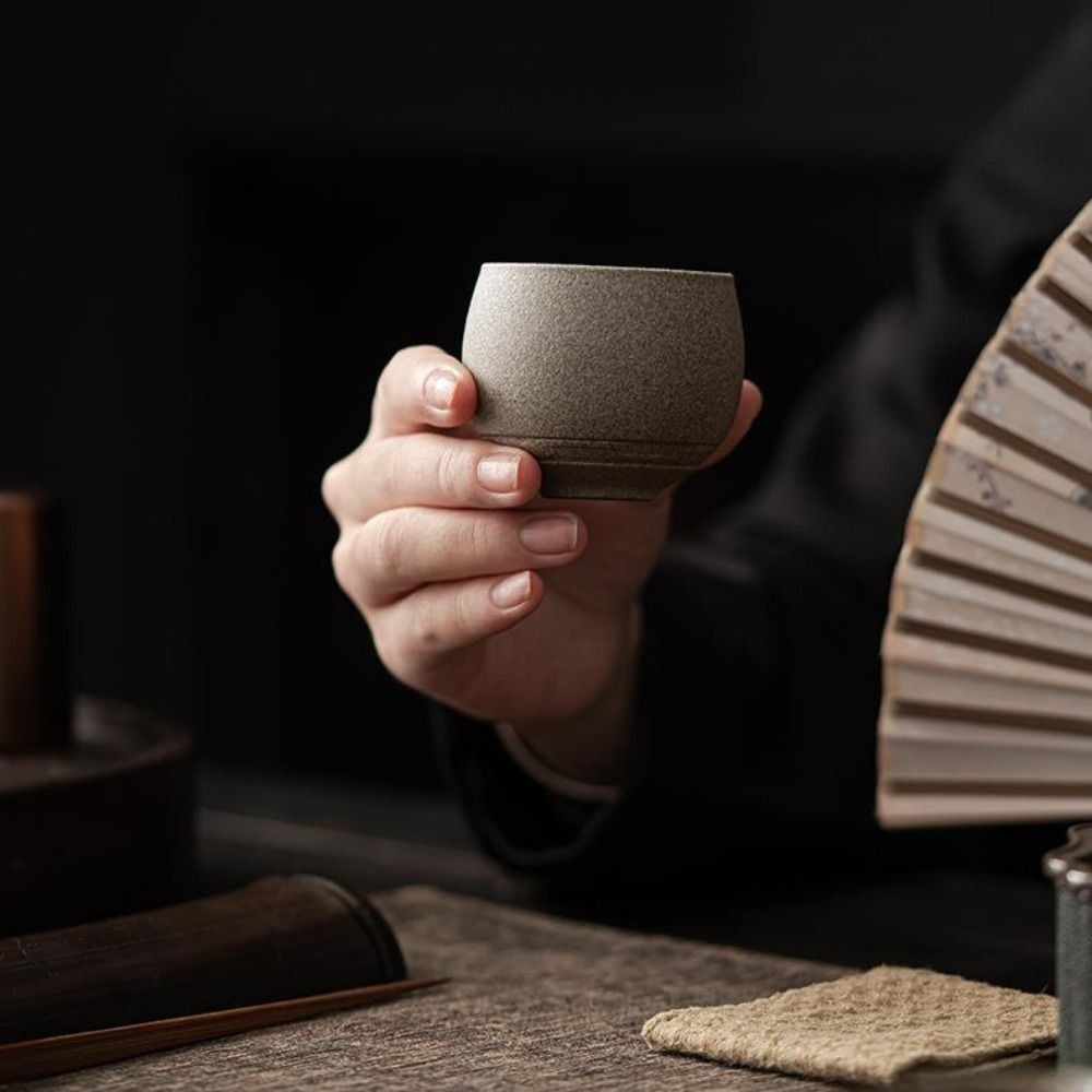 Handmade Ceramic Mug - Kung Fu Tea Set Japanese Stoneware