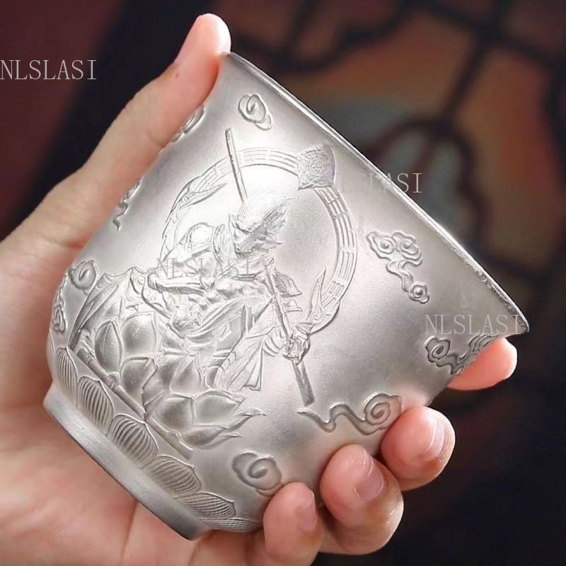 Handmade Ceramic Mug - Silver Inner Pot Kung Fu Ceramic