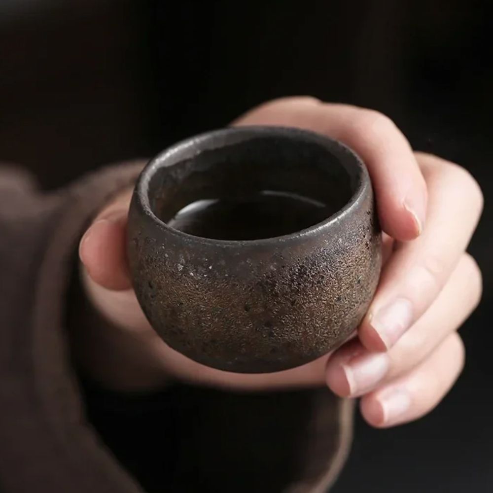 Kung Fu Tea Set Japanese Stone - đánh giá và giá Handmade Ceramic Mug