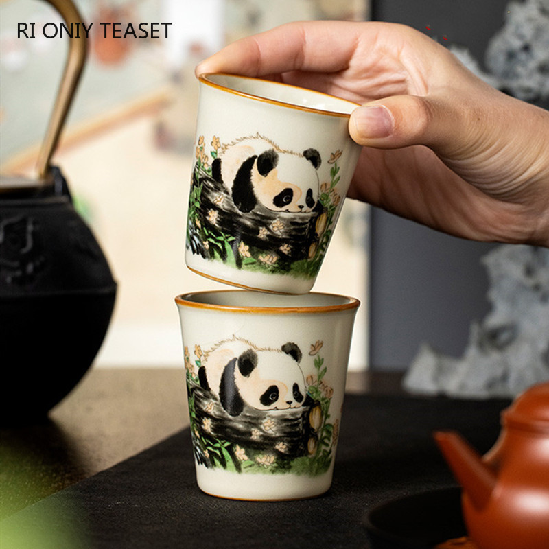 1 Pc Chinese Tradition Ru Kiln - đánh giá và giá Handmade Ceramic Mug