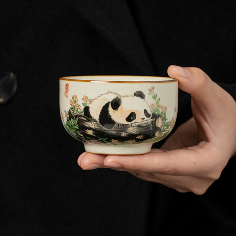 1 Pc Chinese Tradition Ru Kiln - đánh giá và giá Handmade Ceramic Mug