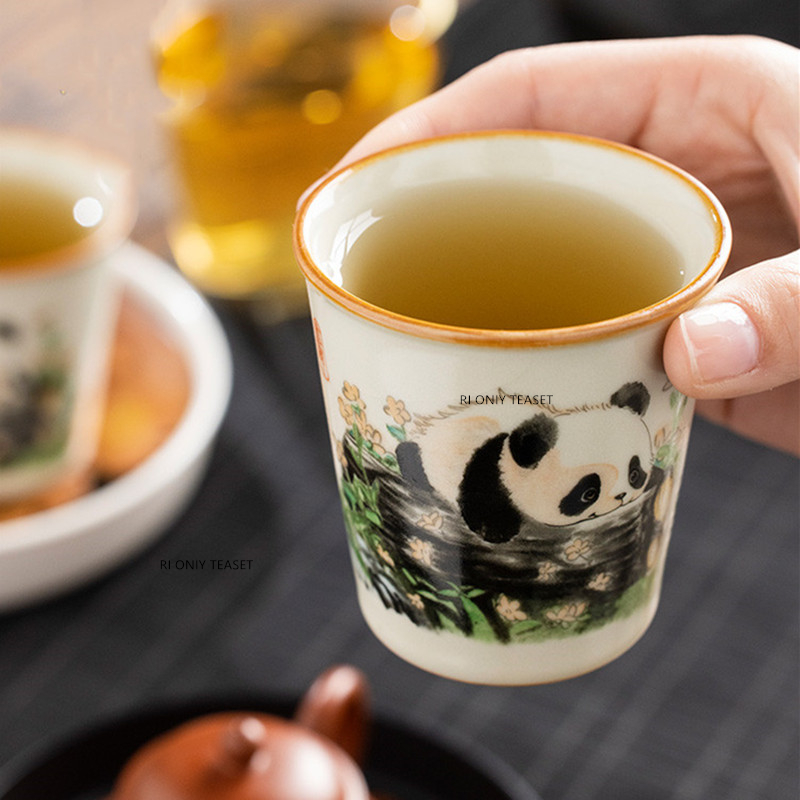 1 Pc Chinese Tradition Ru Kiln - đánh giá và giá Handmade Ceramic Mug