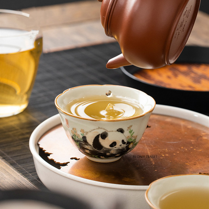 1 Pc Chinese Tradition Ru Kiln - đánh giá và giá Handmade Ceramic Mug