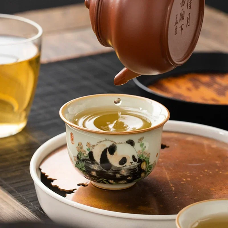 1 Pc Chinese Tradition Ru Kiln - đánh giá và giá Handmade Ceramic Mug