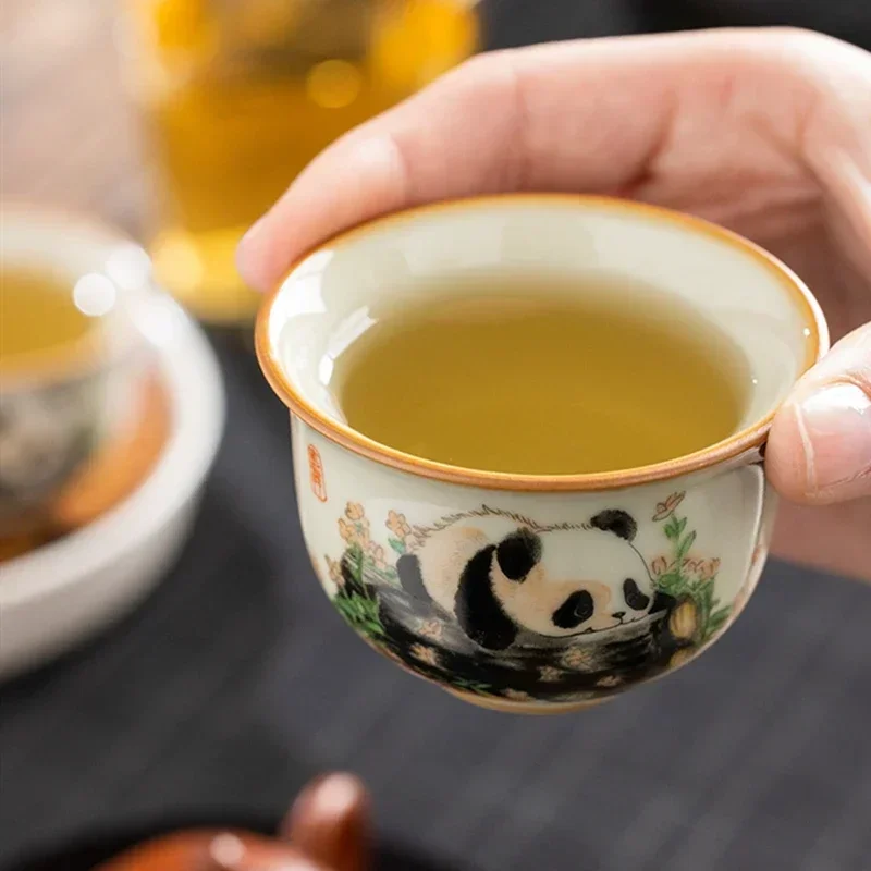 1 Pc Chinese Tradition Ru Kiln - đánh giá và giá Handmade Ceramic Mug