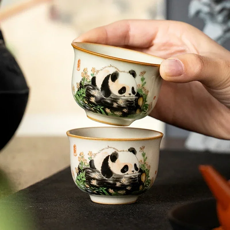 1 Pc Chinese Tradition Ru Kiln - đánh giá và giá Handmade Ceramic Mug