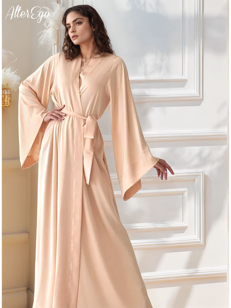 Floor Length Bridal Kimono Bei - đánh giá và giá Luxury Lifestyle Women