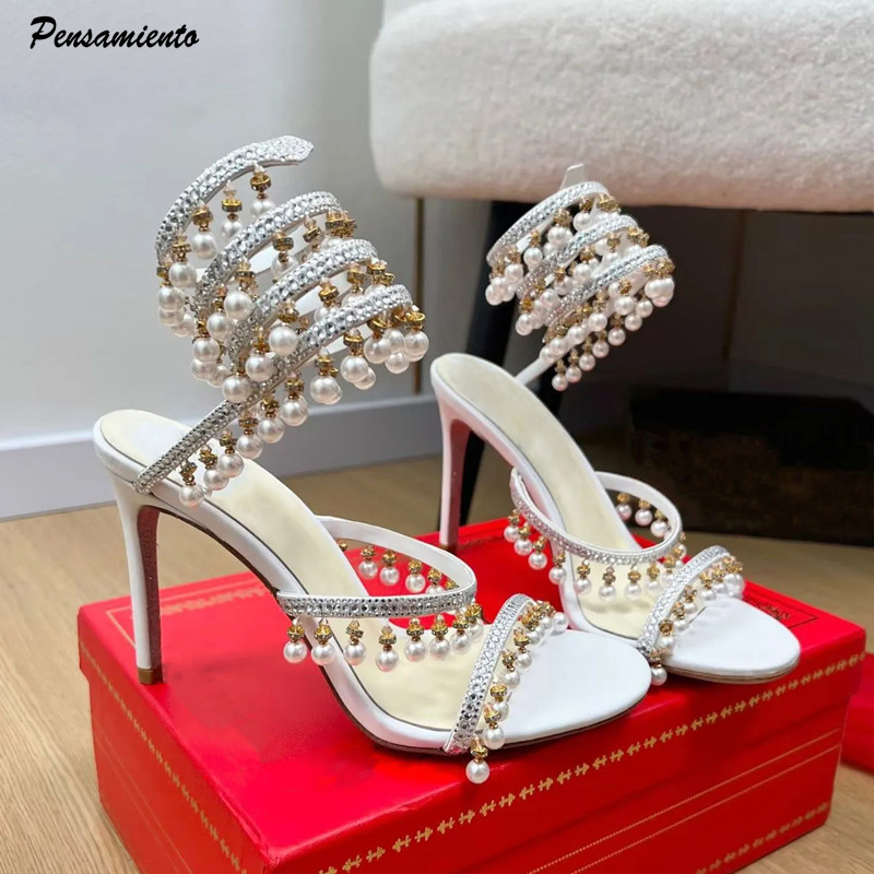 Luxury Rhinestones Pearls Tass - đánh giá và giá Luxury Lifestyle Shoes