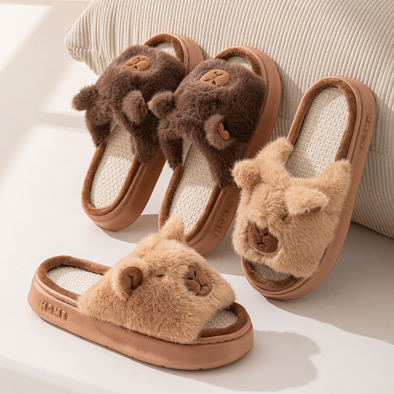 Hemp Cartoon Women's Slippers  - đánh giá và giá Luxury Lifestyle Shoes