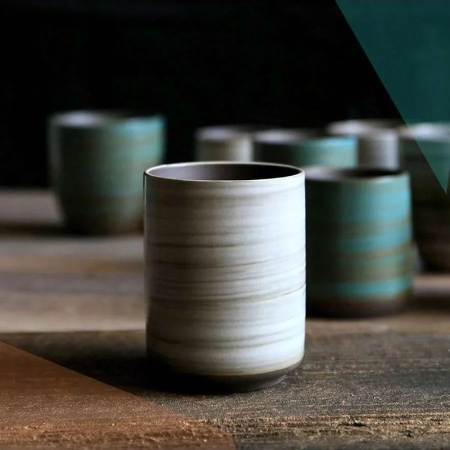 Hand-Painted Crackle Glaze Sto - đánh giá và giá Handmade Ceramic Mug
