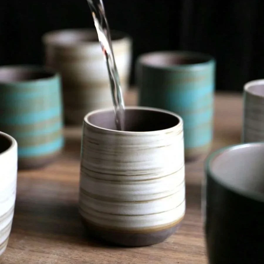 Hand-Painted Crackle Glaze Sto - đánh giá và giá Handmade Ceramic Mug